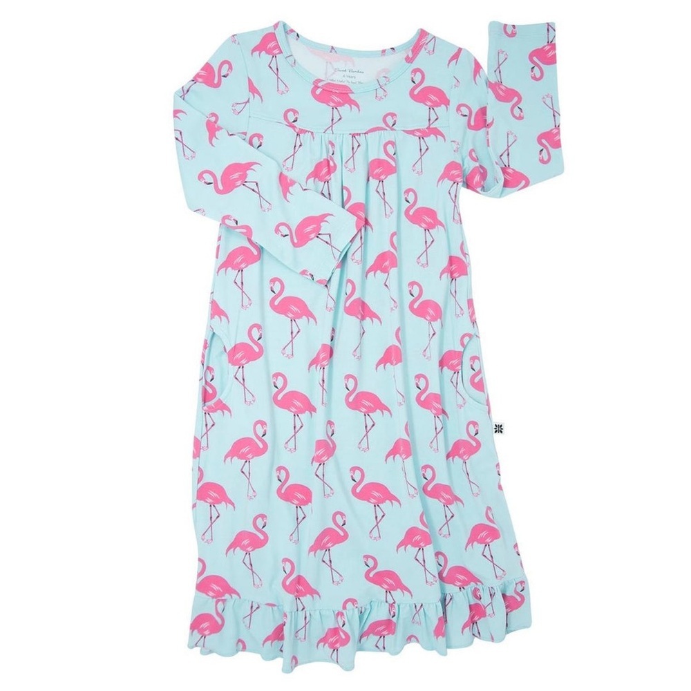 Sweet Bamboo Flamingo Nightgown - sz 6